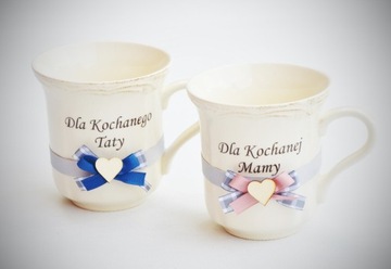 Кружки от PORCELANA Chodzież Подарок для родителей