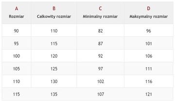 PASEK AUTOMAT SKÓRA CZERWONE OBSZYCIE 100cm