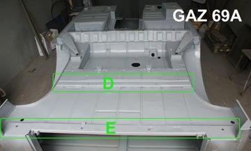 Усиление багажника, листовой металл, пол, ГАЗ 69 М и А