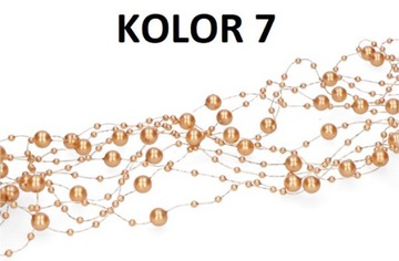 GIRLANDA PERŁOWA 5SZT 6,5 M GIRLANDY PERŁOWE 20KOL