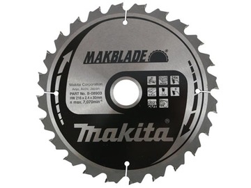 Tarcza piła widiowa do drewna MAKITA 216x30 24z