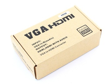 Компактный видеоконвертер VGA в HDMI со звуком