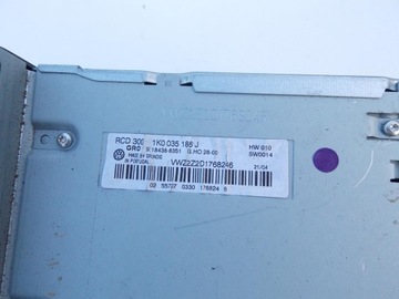 РАДИО CD VW GOLF V PASSAT B6 CADDY 1K0035186J