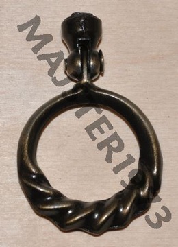 UCHWYT UCHWYTY MEBLOWY KOŁATKA GAŁKA PATYNA BRĄZ DO MEBLI STYLOWE 2 SZTUKI