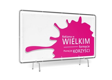BANER REKLAMOWY 1,5x3m SOLIDNY, NAJLEPSZA JAKOŚĆ