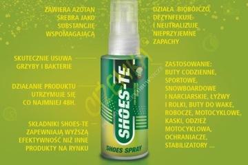 1x ANTIODOR SPRAY удаляет запах с обуви SHOES-TE.