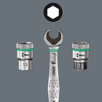 WERA 05004018001 МЕТАЛЛИЧЕСКАЯ ТРЕЩОТКА ZYKLOP 1/4