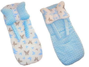 ВСТАВКА ДЛЯ КОЛЯСКИ MINKY С БАБОЧКОЙ И РЕМНЯМИ