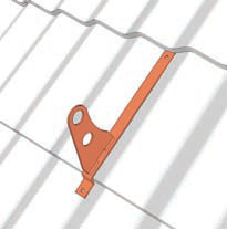 Płotek śniegowy 2 RUROWY 2m blachodachówka modułow