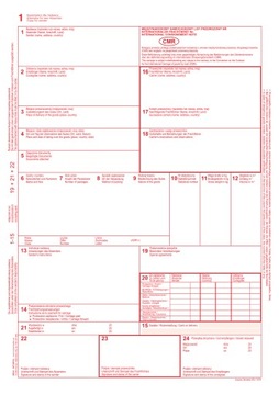 LIST PRZEWOZOWY CMR 100 kartek 4/5 odc.