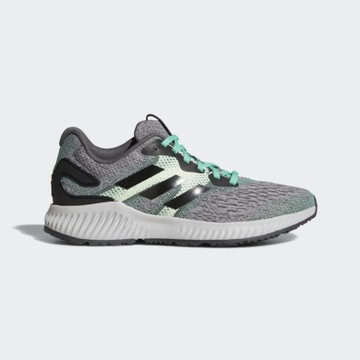 ADIDAS RUNNING AEROBOUNCE KNIT СЕРЫЙ/ЗЕЛЕНЫЙ