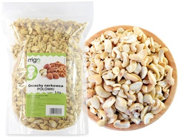 ZESTAW x3 ORZECHY NERKOWCA 1kg POŁÓWKI - MIGOgroup