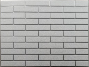 OKŁADZINA ŚCIENNA PŁYTKI BIAŁE PANEL CEGŁA 01