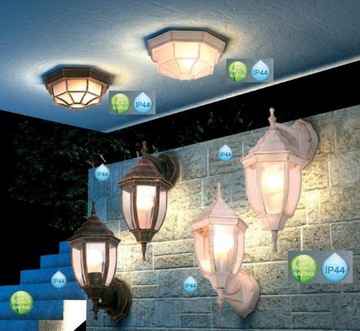 GLOBO LAMPA ZEWNĘTRZNA OGRODOWA PLAFON ELEWACYJNY SUFITOWY PERSEUS IP44