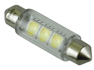 żarówka rurkowa LED C10W C5W 10x42 mm 3 SMD 12V RS