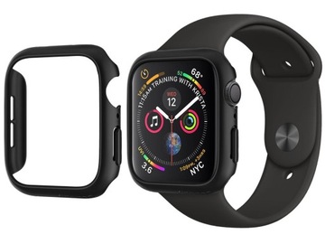 Чехол для Apple Watch 4/5/6/SE (44 мм) черного цвета — SPIGEN Thin Fit