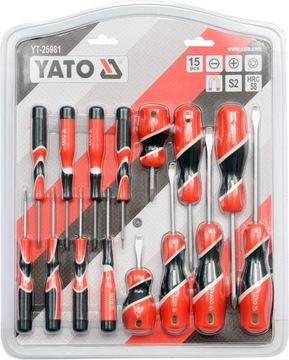 Отвертки с плоской головкой TORX, 15шт, YATO YT-25981