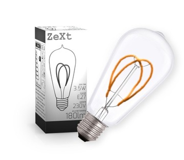 Żarówka dekoracyjna LED 3,5W E27 D02-SF-ST64-SPRE27-3.5W ZEXT