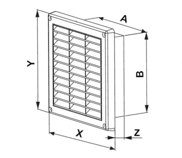 AWENTA РЕШЕТКА, ВЕНТИЛЯЦИОННАЯ КРЫШКА T59 13x20