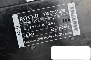 JEDNOTKA ROVER 75 MG ZT YWC001520 601-1212-014