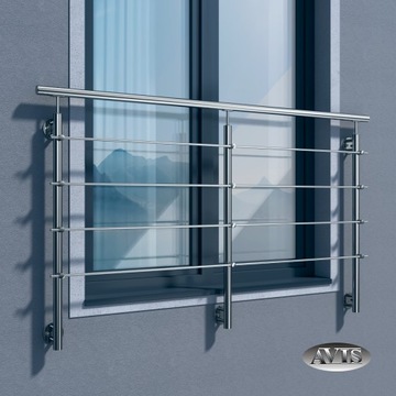 фото ориг. №2, Balcony french, lantern windows 150 centimeters, metal stainless steel