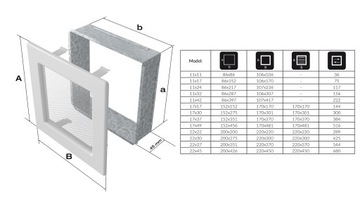 Решетка вентиляционная для камина РЕШЕТКИ 17X30 Черная Прямоугольная Прочная