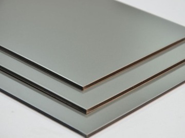 Dibond tubond PŁYTA reklamy 100X150cm SREBRNA plabond kompozytowa elewacje