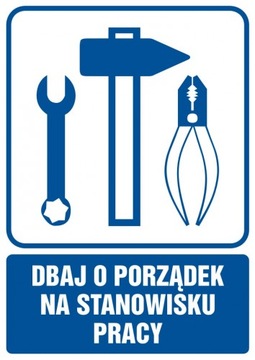 Dbaj o porządek na stanowisku pracy PCV 14,8x21