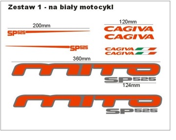 Naklejki Cagiva mito sp 525 sp525