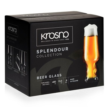 Szklanki do piw rzemieślniczych KROSNO SPLENDOUR 400ml | 6 sztuk | (A784)