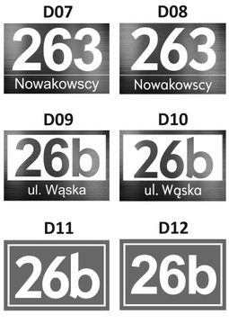 Светоотражающая табличка НОМЕР ДОМА АДРЕС 20х12,5 см