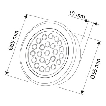 Светильник OVAL LED FURNITURE, под шкаф