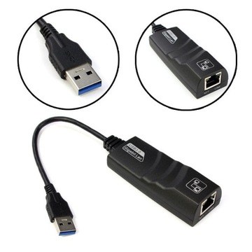 Karta sieciowa USB 3.0 Gigabit LAN RJ-45 Ethernet 10/100/1000 Adapter