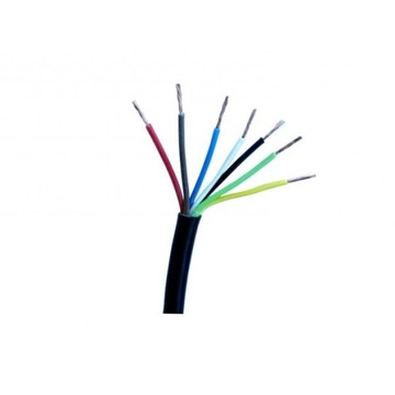 Przewód kabel 7 żył żyłowy przyczep YLYS 6x1+1,5