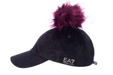 EMPORIO ARMANI EA7 luksusowa damska czapka NOWOŚĆ BLACK