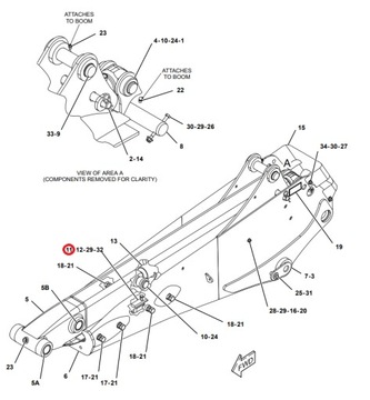 ПЛОСКАЯ НАПРАВЛЯЮЩАЯ С ГАЙКАМИ CATERPILLAR 428F 3199667