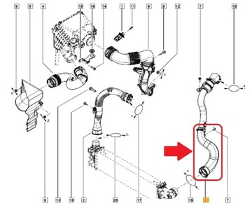 ТРУБКА ТУРБОШЛАНГА RENAULT TRAFIC III 1.6 dCi 4422248