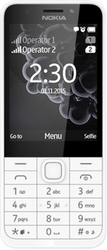 Telefon komórkowy Nokia 230 Dual SIM biały-srebrny
