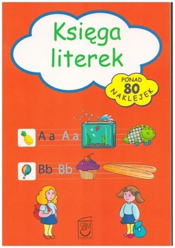 Księga literek NAKLEJKI 3-6 lat