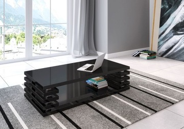 NORT BLACK GLOSS COFFEE TABLE Современный журнальный столик