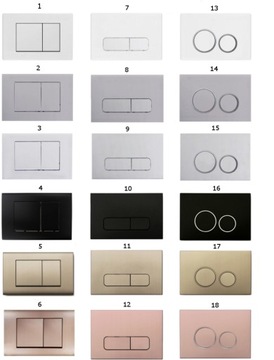 MEXEN STELAŻ WC MISKA RICO MAT RIMLESS PRZYCISK