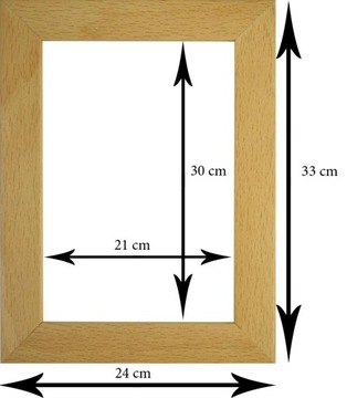 Италия фоторамка дипломы А4 21х29,7 Дуб светлый