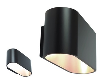 Lampa ścienna KINKIET aluminium led G9 CZARNY 202