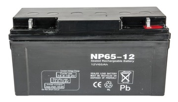 AKUMULATOR BEZOBSŁUGOWY AGM DO UPS 12V 65Ah