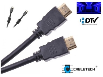 Толстый кабель HDMI-HDMI 10 м 4K Full HD Cabletech