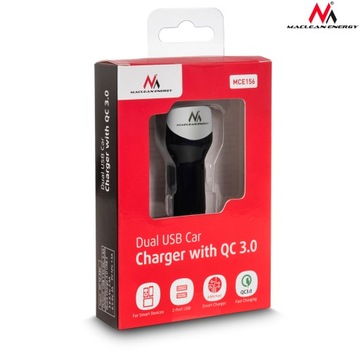 Автомобильное зарядное устройство Maclean Fast USB QC 3.0