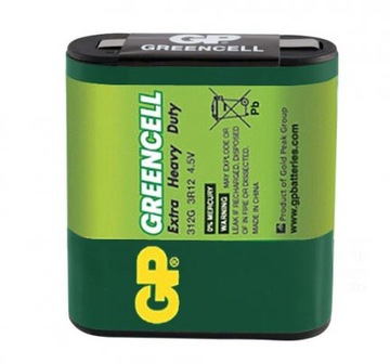 BATERIA PŁASKA 3R12 4.5V 312G GP SUPER MOCNA FV