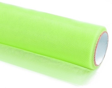 TIUL Dekoracyjny na Rolce ZIELONY Ślub Wesele Komunia Chrzest 50cm 9m
