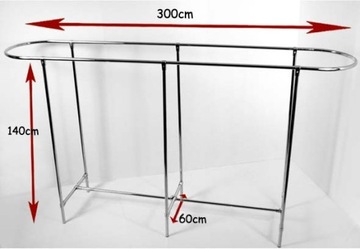 СТОЙКА ДЛЯ ГОНДОЛЫ ДЕРБИ 300х140х60 ВЕШАЛКИ ДЛЯ ОДЕЖДЫ c1