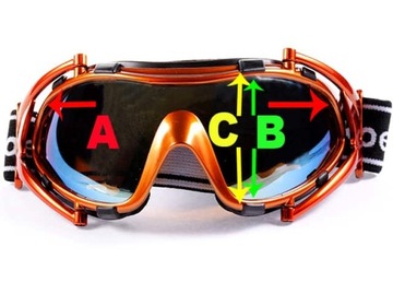 ODCHYLANE GOGLE NARCIARSKIE SNOWBOARD+ETUI - 03